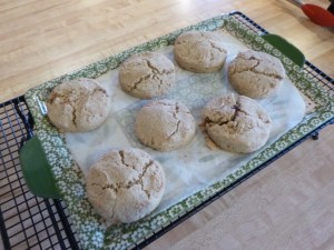 oat scones fresh from the oven