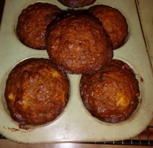 Morning Glory Muffins made from the original recipe by Chef Pam McKinstry.